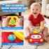 1 2-in-1 12-18 1-2, Toys for Year Old Boy Gifts - Toddler Push Car & Musical Racing Adventure Steering Wheel Driving