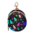 Cat Pattern Round Pacifier Storage Case with Zipper, Portable Pacifier Case for