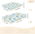 miaozhen 1 Pack 52x28 Cotton Baby Crib Sheets Comfy Breathable Funny Ocean Owl Blue Crib Mattress Sheet for Nursery