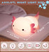 Axolotl Night Light for Kids,Cute Axolotl lamp Gifts Rechargeable light Table Lamp Bedside Lamp,LED Animal Silicone