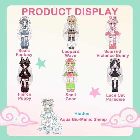 BEEMAI 1 1/12 Electronic Pets Series Single Box (Contains Figure), BJD Blind Box Cute Figures Collectibles Birthday