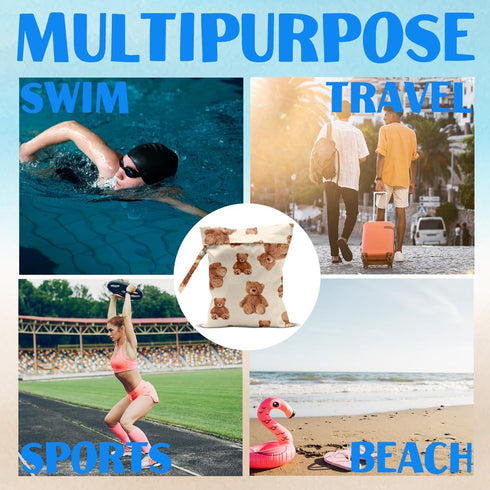 HDHBP Wet Bag for Baby Swimsuit Dirty Clothes Diaper Yoga Gym, Wet Dry Bag, Beach Vacation Essential for Baby Travel