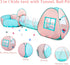 3 in 1 Pop Up Kids Play Tent with Tunnel and Ball Pit, Indoor/Outdoor Playhouse for Kids, Boys, Girls, Orange