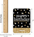 Big Dot of Happiness Adult Happy Birthday Bingo Cards - Gold | Find The Guest Game for Birthday Party - Set of 18