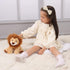 Apricot Lamb Toys Plush Brown Roar Lion Stuffed Animal Soft Cuddly (9 Inches, Brown Lion)