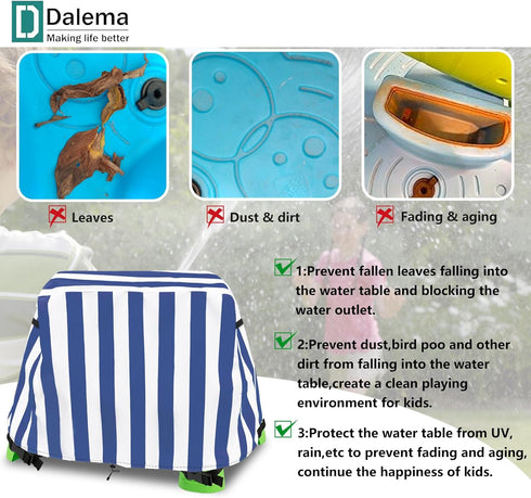 600D Step2 Kids Water Table Cover,Outdoor Heavy Waterproof Anti-UV Dustproof Kids Water Play Table Cover,Compatible