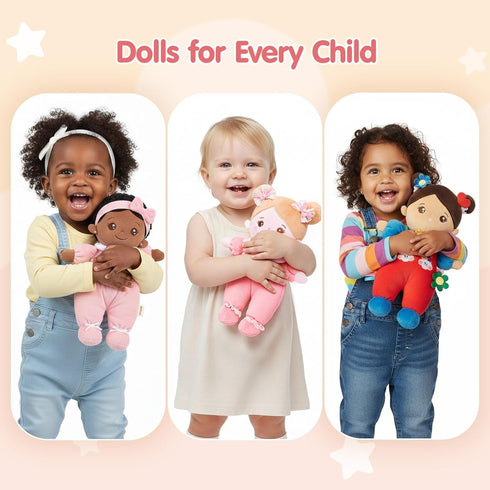 OUOZZZ 10" 1 Black Baby Doll - Year Old Girl Birthday Gifts First African American Baby Dolls for Toddler Girl Toys