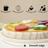 Set, 28 Playset 3+ PairPear Wooden Pizza Cutting Play Food Piece Pretend Play Pizza Toy Kitchen Montessori Kitchen