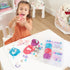 (3 Unicorn Sensory Dough Kit Jars) Non-Toxic Dough with Unicorn Cutters, Charms, Rainbow, Pom Poms, Diamonds, Gems