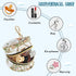 YETTASBIN Farm Animal Portable Pacifier Holder Case with Metal Hook Buckle & Zipper for Diaper Bag and Stroller