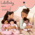 14-Inch 2+ LullaBaby Baby Doll Clothes Pink Dress, Headband, Teether & Shoes Pretend Play Years Baby Doll Dress Outfit