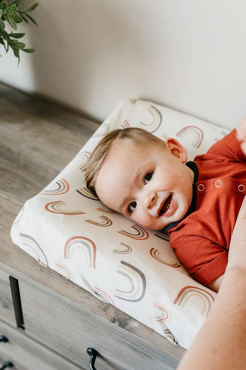 Kona Copper Pearl Premium Knit Diaper Changing Pad Cover - Soft & Stylish