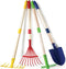 Play22 Kids Garden Tool Set Toy 4-Piece - Shovel, Rake, Hoe, Leaf