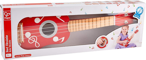 Hape Kid's Wooden Ukulele Toy - Multicolor, L: 21.1, W: 2.6, H: 6.9 inch