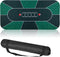 Kinlop Poker Mat Table Top with Storage Bag Portable Rubber Poker Table