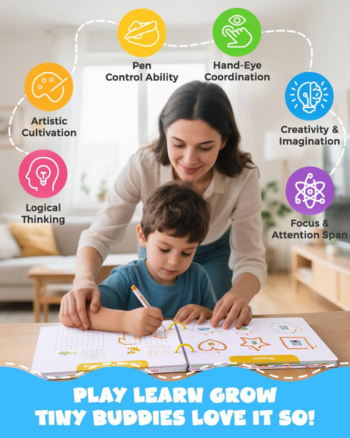 54 3-5, 3 4 5 Preschool Learning Activities Reusable Pages, Tracing Books for Kids Ages Toddler Activities Busy Book