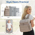 mommore Backpack, Backpack Diaper Bag Baby Bag with Waterproof Changing Pad and Stroller Straps for Toddler, Diaper