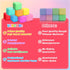36 Pack Slow Rising Stress Cube, Dough Stress Balls Squishy Fidget Toys Bulk for Anxiety Relief, Soft Fidget Cube, Pull