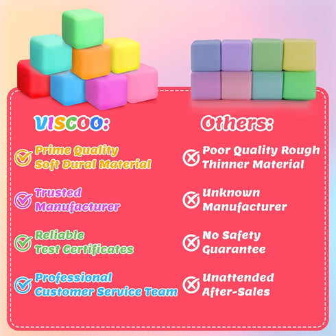 12 Pack Slow Rising Stress Cube, Dough Stress Balls Squishy Fidget Toys for Anxiety Relief, Soft Fidget Cube, Pull