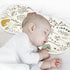 Moudou 4 Pack, Mushroom Muslin Baby Burp Cloths Super Absorbent Soft Cotton Burping Rags Feeding Bibs for Newborn Boys