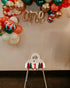 1st Christmas First Birthday High Chair Banner - Oh What Fun it is to be One Highchair Banner, Red and Green Birthday