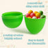 2.3" 24Pcs UOUYOO Empty Easter Eggs Colorful Bright Plastic Easter Eggs for Easter Egg Hunt, Suprise Egg, Easter Hunt