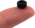 Teak Tuning Eco 85D CNC Poly Fingerboard Wheels, Street Shape, 7.5mm Dia., 5mm Wide - Black Colorway