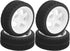 4Pcs 65mm RC Non-Slip Rubber Tires, Series Hub with Sponge Lining for WPL D12 1/10 Wheel Upgrade Accessories