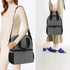 Teamoy Breast Pump Bag Tote with Cooler Compartment for Breast Pump, Cooler Bag, Breast Milk Bottles and More, Double