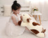25.6 inch 5 lbs Cow Weighted Stuffed Animal Large Plush Toy Pillow Cute Kawaii Gifts for Kids Adults