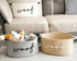 ZOMBATI Woof Woven Rope Storage Baskets, Pet Dog Toy Bin Box Perfect for organizing Chew Toys Blankets leashes, Dog Toy