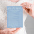 Bridal Shower Games Cards, Guess Over or Under, 25 Guests Engagement Party Wedding Games, Minimalist Blue Supplies - B13