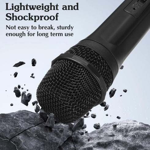NUOBESTY Fake Microphone for Kids, Pretend Play Microphone Toys for Halloween Birthday Party Favors
