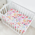 AMROSE 3 Pack Pack Set Soft Mini Crib Sheets, Microfiber N Play Sheets for Baby Girls, Silk Touch Gentle, Fitted