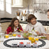 Set TOYANDONA Sushi Train Rotating Table Food Train Battery Powered Electric Train Toy Under Christmas Tree Train Track