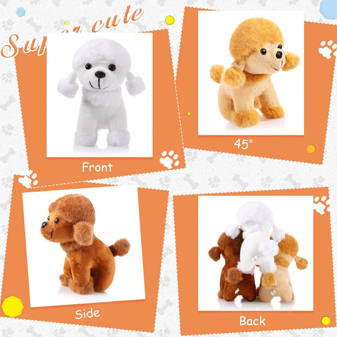 Sumind 9 Pcs Mini Plush Dog Stuffed Animals - Bulk Dog Plush Party Favors for Kids Birthday Gifts