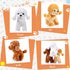 Sumind 9 Pcs Mini Plush Dog Stuffed Animals - Bulk Dog Plush Party Favors for Kids Birthday Gifts