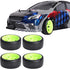 CrazayHobby RC Drift Wheels and Tires, Hard Plastic Slick Tires 12mm Hex for 1/10 Traxxas, Tamiya, HPI On-Road Car