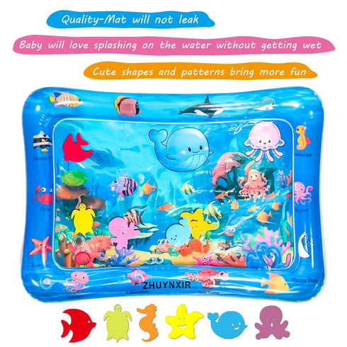 ZHUYNXIR (27.5x20 Infant Play mat, Inflatable Play Mat Water Cushion Baby Water mat, Fun Early Development Activity