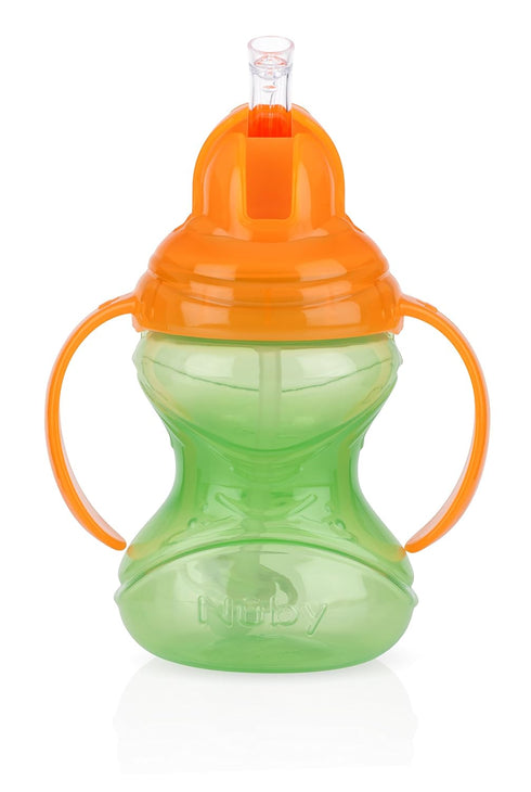 Nuby No-Spill Clik-It Cup with 360 Straw, 8 Ounce, Multicolor, Colors May Vary