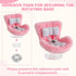 SYFLHYP 4-7in Cute Doll Car Seat for Labubu, Premium Car Seat Accessories for Dolls, Including Air Vent Clip, Desktop