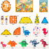 3-5, 3D 5-7, 3+ 4-8 8-12 Dinosaurs Egg Toys Magnetic Tiles Dinos for Kids Magnet Movable Animals Construction Tile