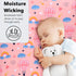 52" 28" Baby Fitted Crib Sheet Soft Microfiber x Crib Mattress Sheet for Girls Breathable Baby Bedding with Hot Air