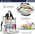Bokkoy Backpack Ink - Wash Leaf Shadows Ultimate Diaper Bag for Moms Lightweight, Water-Resistant Baby Travel Bag