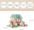 3D Wooden House Puzzles for Adults, Wooden Starry Sky Inn Building Model, 6.8" × 5.1" × 4", No Glue Required