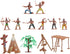 NUOBESTY Plastic Indians Figures Playset, Native American Action Figurines and Accessories for Miniature Sandbox
