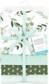 Hudson Baby Unisex Baby Cotton Flannel Receiving Blankets, Eucalyptus, One Size by Hudson Baby