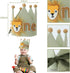 Jungle Theme High Chair Birthday Banner for Boys - Wild One Party Decor