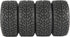 4PCS 76mm/2.99inch RC Rally Car Tyres, 12mm Hex Hub Rubber Tires & Plastic Wheel Rims for 1/10 RC Touring Car Buggy