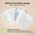 8-Pack 0-24 Organic Baby Bibs for Boys, Girls - Soft Cotton Drooling and Teething Bibs for Baby Girl & Boy, Extra